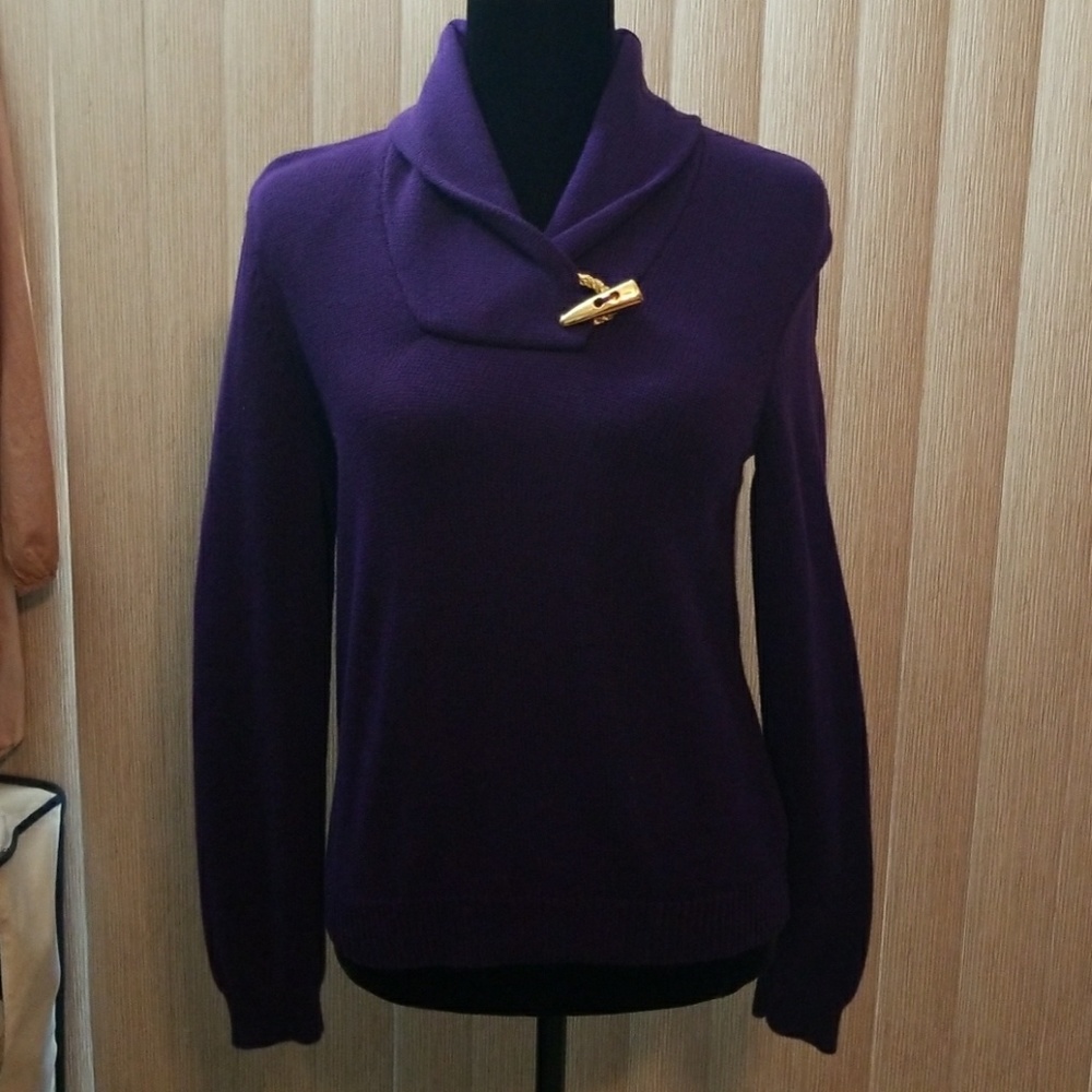 Ralph Lauren Medium Long Sleeve Purple Sweater
